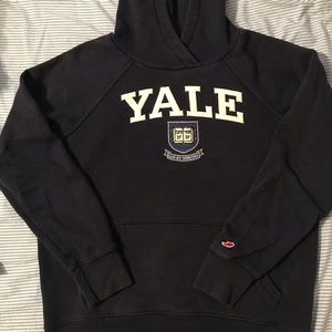 YALE Hooded Sweatshirt Large